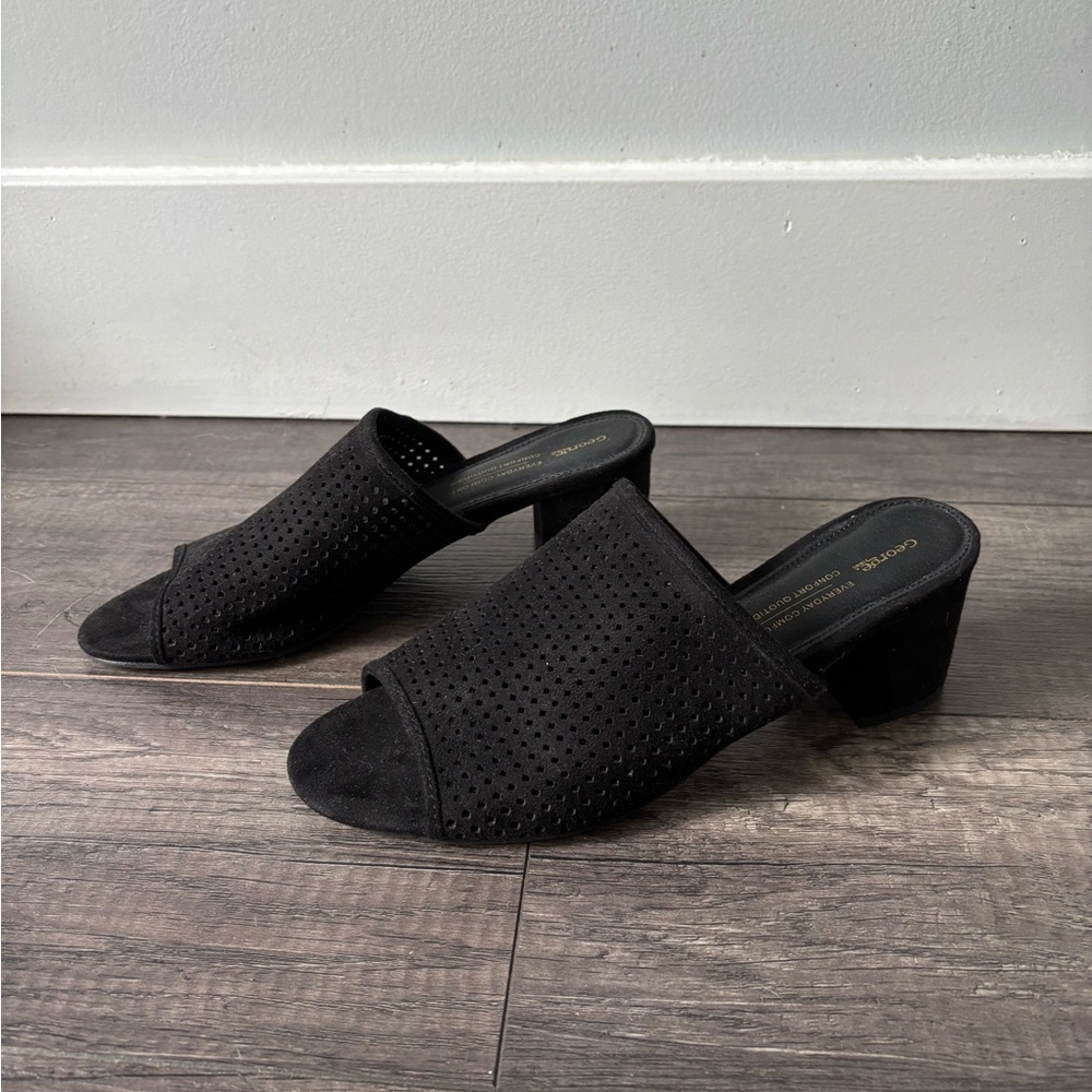 George Black Women's Perforated Mules
